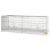 Cage D'élevage Pliable "Livigno" 120x40x40 Cm -Deli Nature Magasin cage d elevage pliable livigno 120x40x40 cm