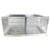 Cage Domus-Molinari 120x50x58cm Chromée -Deli Nature Magasin cage domus molinari 120x50x58cm 1