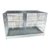 Cage Domus-Molinari 71cm Chromée -Deli Nature Magasin cage domus molinari 71x405x46cm