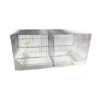 Cage Domus-Molinari 90cm Chromée -Deli Nature Magasin cage domus molinari 90cm chromee
