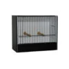 Cage D'exposition Petite Perruche -Deli Nature Magasin cage expo en pvc perruche ondulee devanture noire