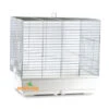 Cage Oiseaux "Clarabella" Chromée Pour Perruches - 70x50x66cm -Deli Nature Magasin cage oiseaux clarabella chromee pour perruches 70x50x66cm