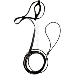 Harnais Pour Perroquets Aviator - S/Noir -Deli Nature Magasin harnais pour perroquets aviator snoir 2