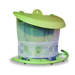 Mangeoire Verte "Space Single" -Deli Nature Magasin mangeoire pour voliere 1